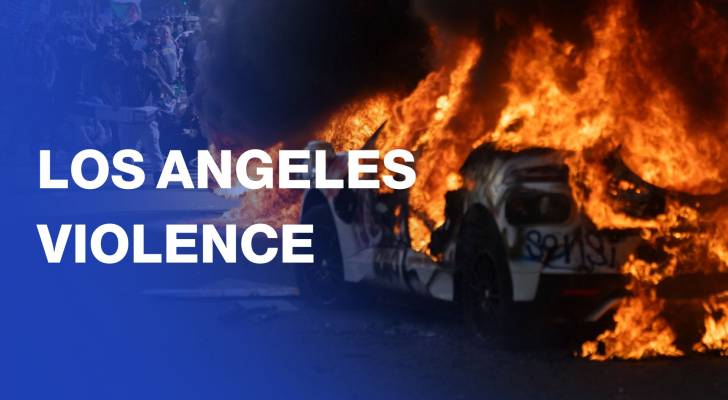 Violence and unrest at LA protest against immigration raids