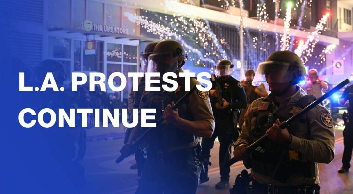 US police use tear gas, flash-bang grenades in LA immigration protests