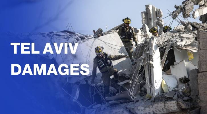 Residents react after Iranian strike on central “Israel”