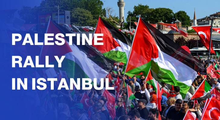Tens of thousands attend pro-Palestinian rally in Istanbul