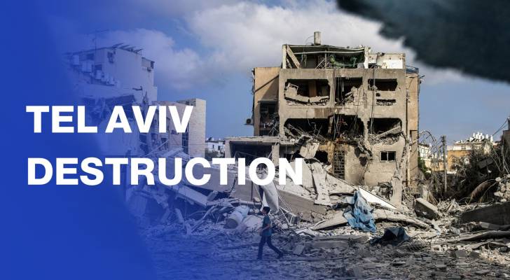 Damage in Tel Aviv after Iranian missile strikes rock the city