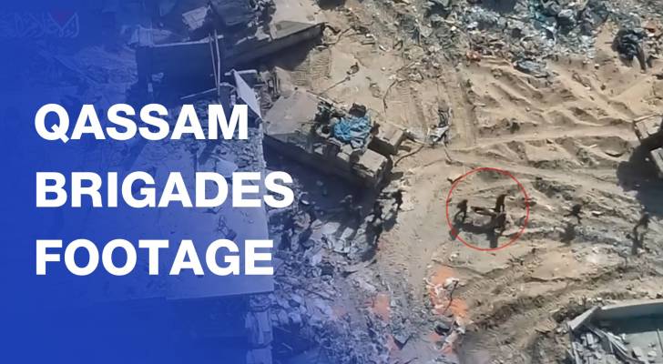 New Qassam footage shows close-range clash and downed “Israeli” aircraft in Jabalia