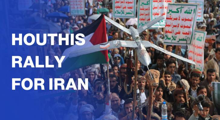 Houthi supporters frame Iran's strikes as 'victory' for Palestinian struggle