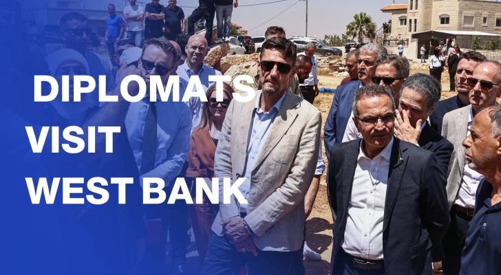 Foreign diplomats visit West Bank village after settler attack
