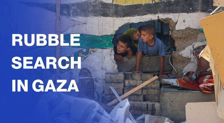 Gazans search rubble after “Israeli” strike on school shelter