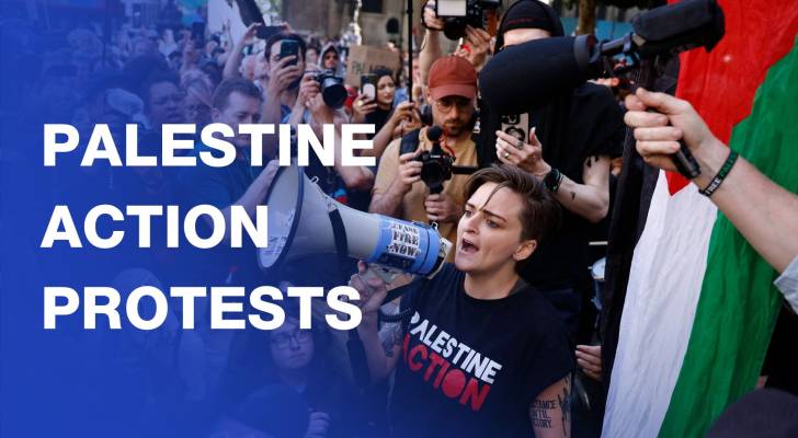 Palestine Action protests as UK judge rejects attempt to derail govt ban