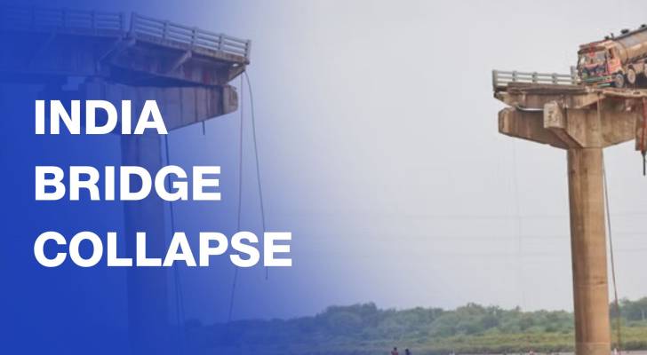 Rescue operation underway after bridge collapse kills at least 9 in India