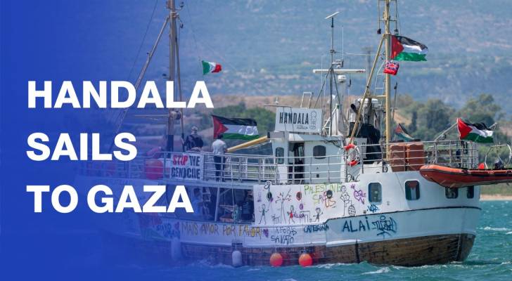 Freedom Flotilla’s latest boat Handala departs Italy heading to Gaza with aid