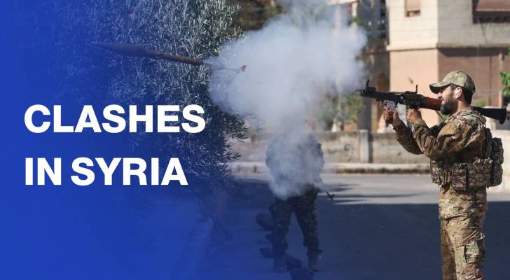 Clashes between Druze fighters and Syrian forces in Sweida