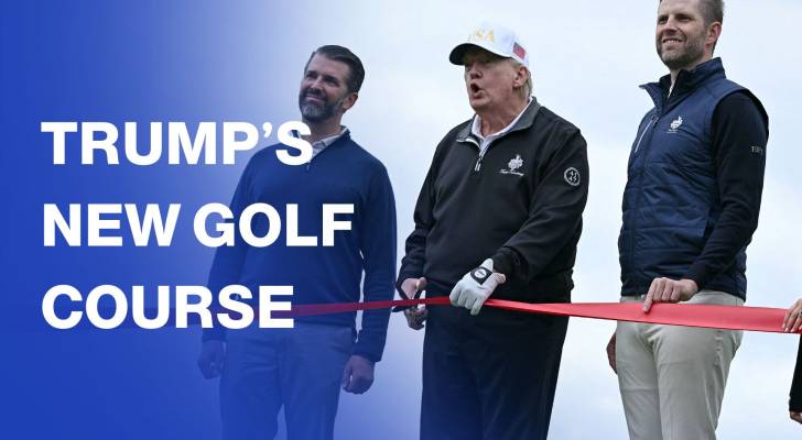 Trump cuts the ribbon to inaugurate new golf course in Scotland