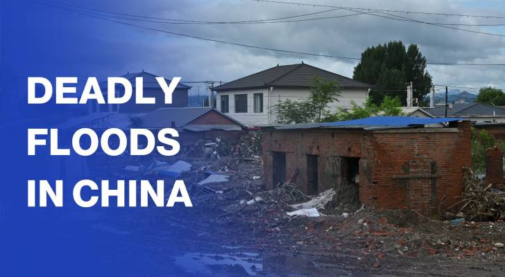 Aftermath of deadly flooding in Beijing's Miyun district