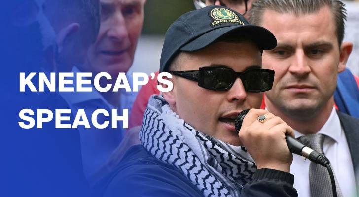 Kneecap's O'Hanna says “speak about Palestine” after UK court hearing