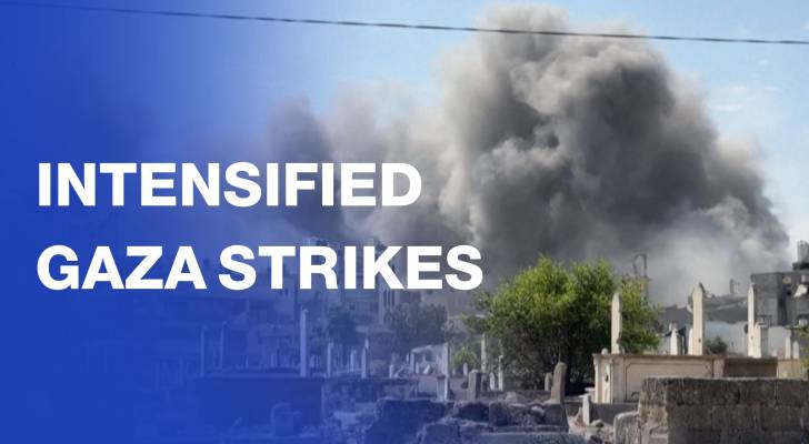 Heavy smoke, destruction amid intensified “Israeli” bombardment of Gaza