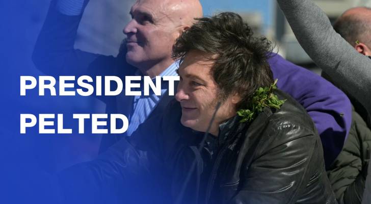 Supporters and critics clash during Argentina's Milei campaign trail