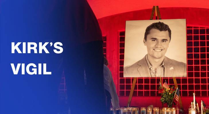 Mourners hold vigil for right-wing figure Charlie Kirk