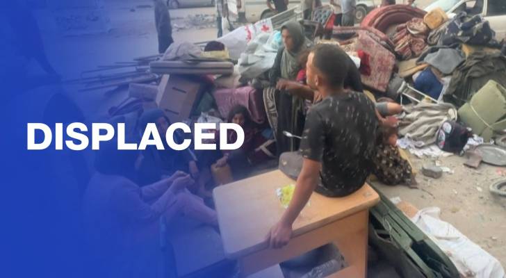 Displaced Gazans sleep outside hospital amid ‘Israeli’ evacuation orders