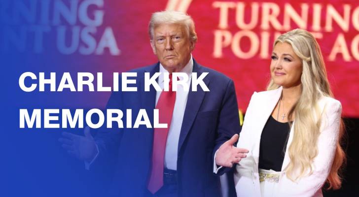 Huge memorial for murdered right-wing influencer Charlie Kirk