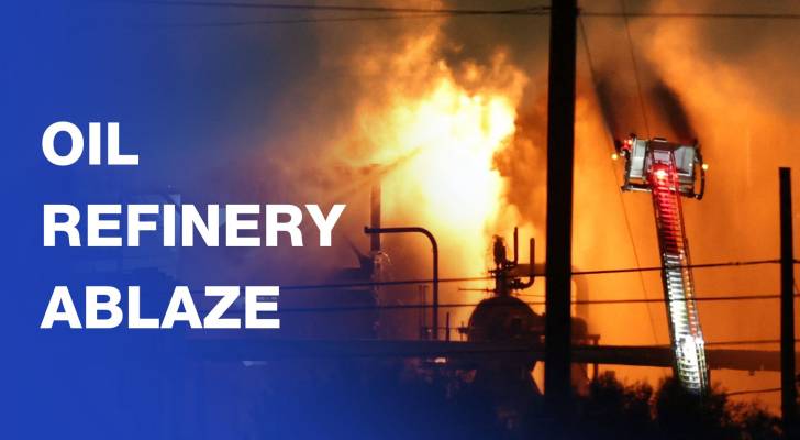 Massive smoke rises from oil refinery in California after reported explosion