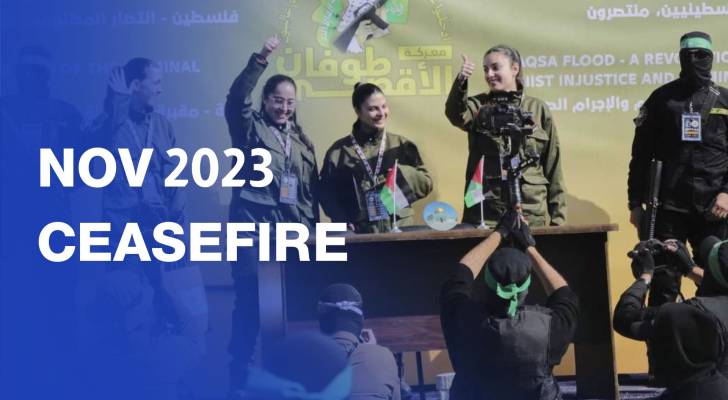 'Israel’' Hamas November 2023 ceasefire and prisoner exchange