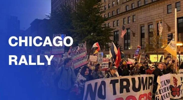 Hundreds protest against National Guard deployment in Chicago