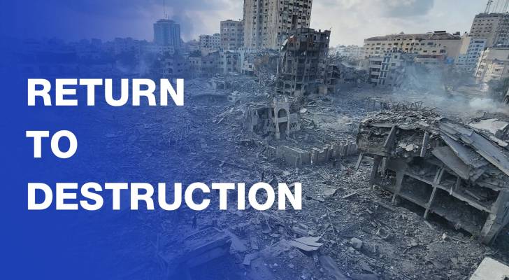 Displaced Gazans return to destruction in Khan Younis