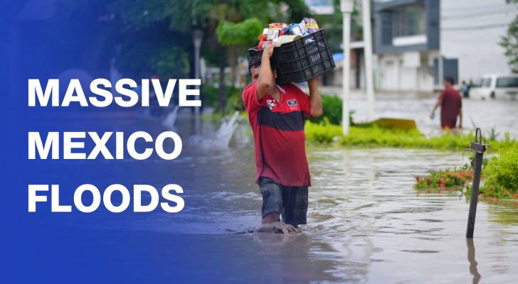 Terrifying floods in Mexico’s Poza Rica after heavy rains