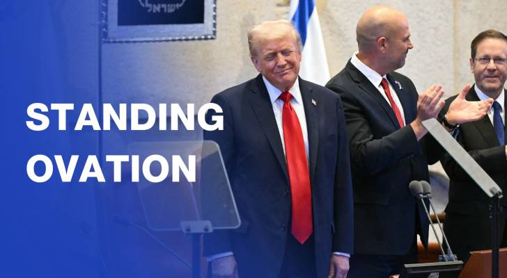 Trump receives standing ovation at ‘Israeli’ parliament