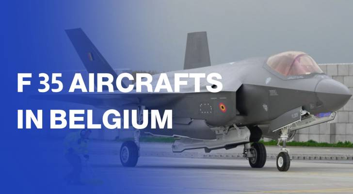 First three F 35 aircrafts arrive in Belgium