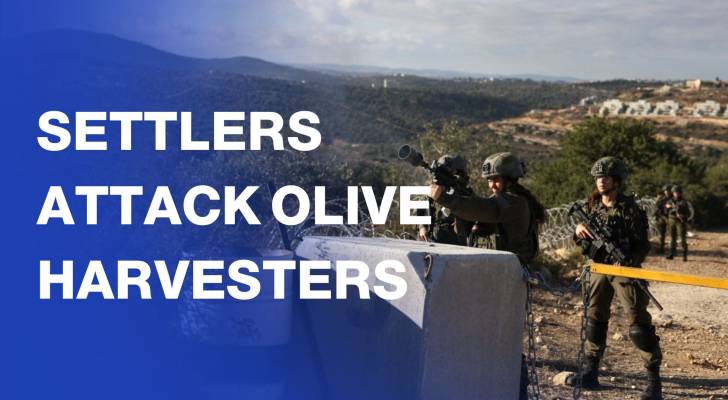 ‘Israeli’ settlers prevent Palestinians from harvesting olives east of Ramallah