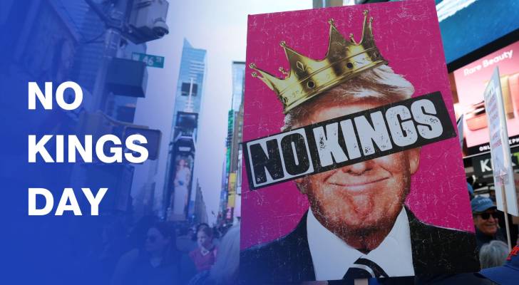 Tens of thousands rally in Manhattan for ‘No Kings’ anti-Trump protest