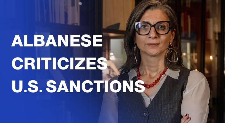 Francesca Albanese criticizes US sanctions against her