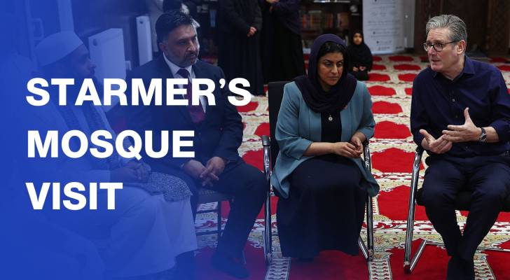 UK PM visits mosque after suspected arson hate crime
