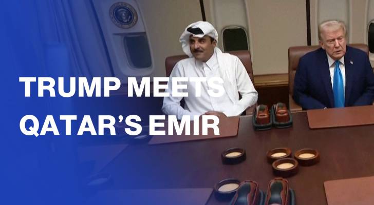 Trump meets Qatar’s Emir and PM during Asia-bound stop