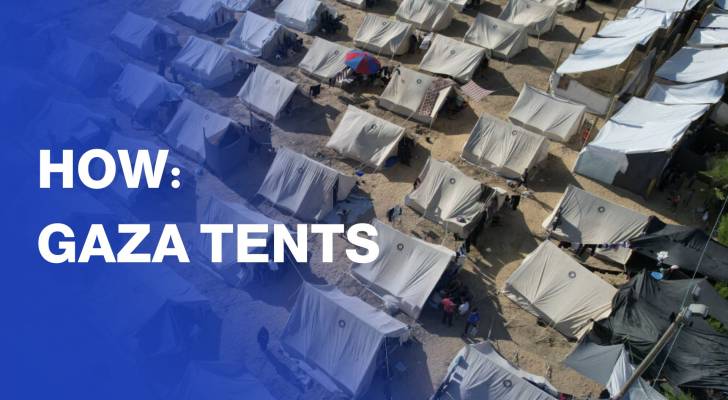 How do Gazans live in such small tents?