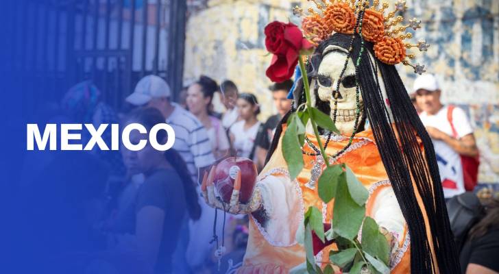 People gather in Tepito for Santa Muerte festival