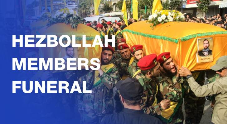 Hundreds mourn Hezbollah members killed in ‘Israeli’ attacks