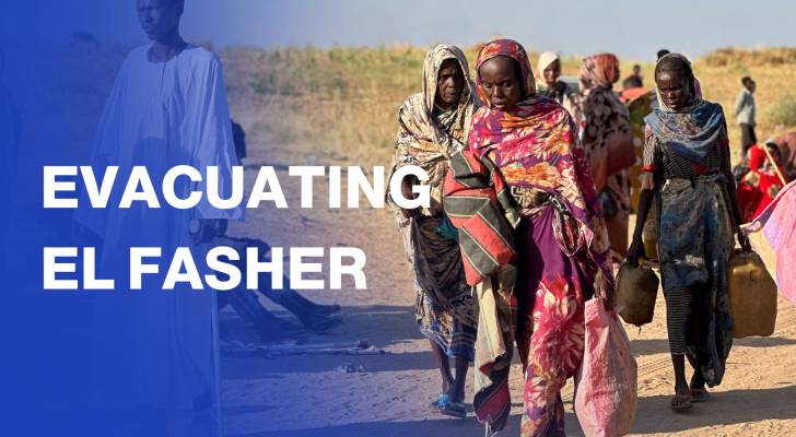 Thousands of Sudanese families forced to evacuate El Fasher as Rapid Support Forces advance