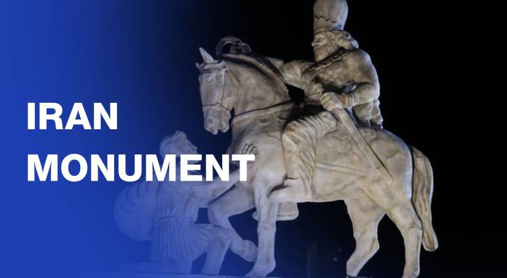 Iran unveils monument to ancient victory in post war defiance show