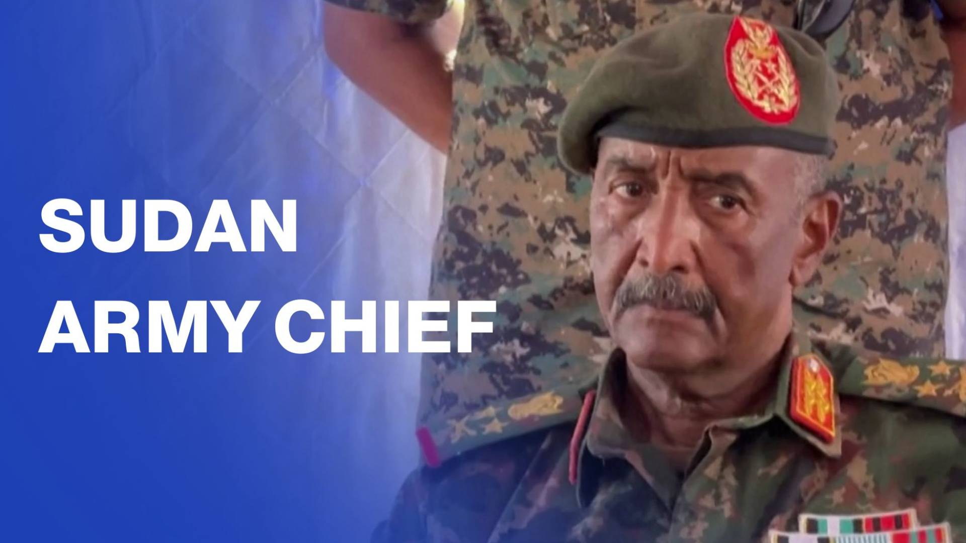 Sudan army chief al-Burhan visits refugee camp