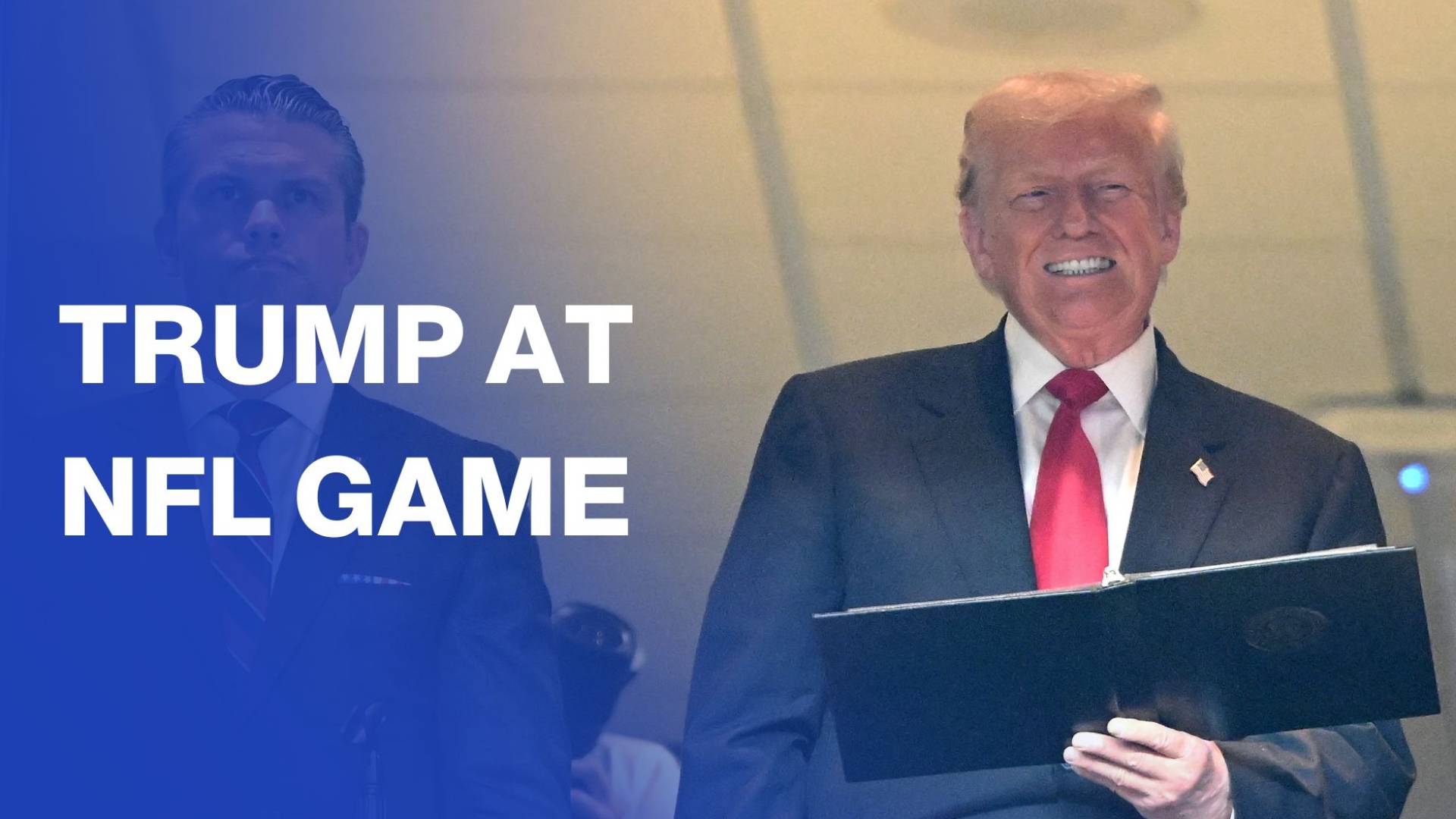 Trump attends NFL game between Washington Commanders and Detroit Lions