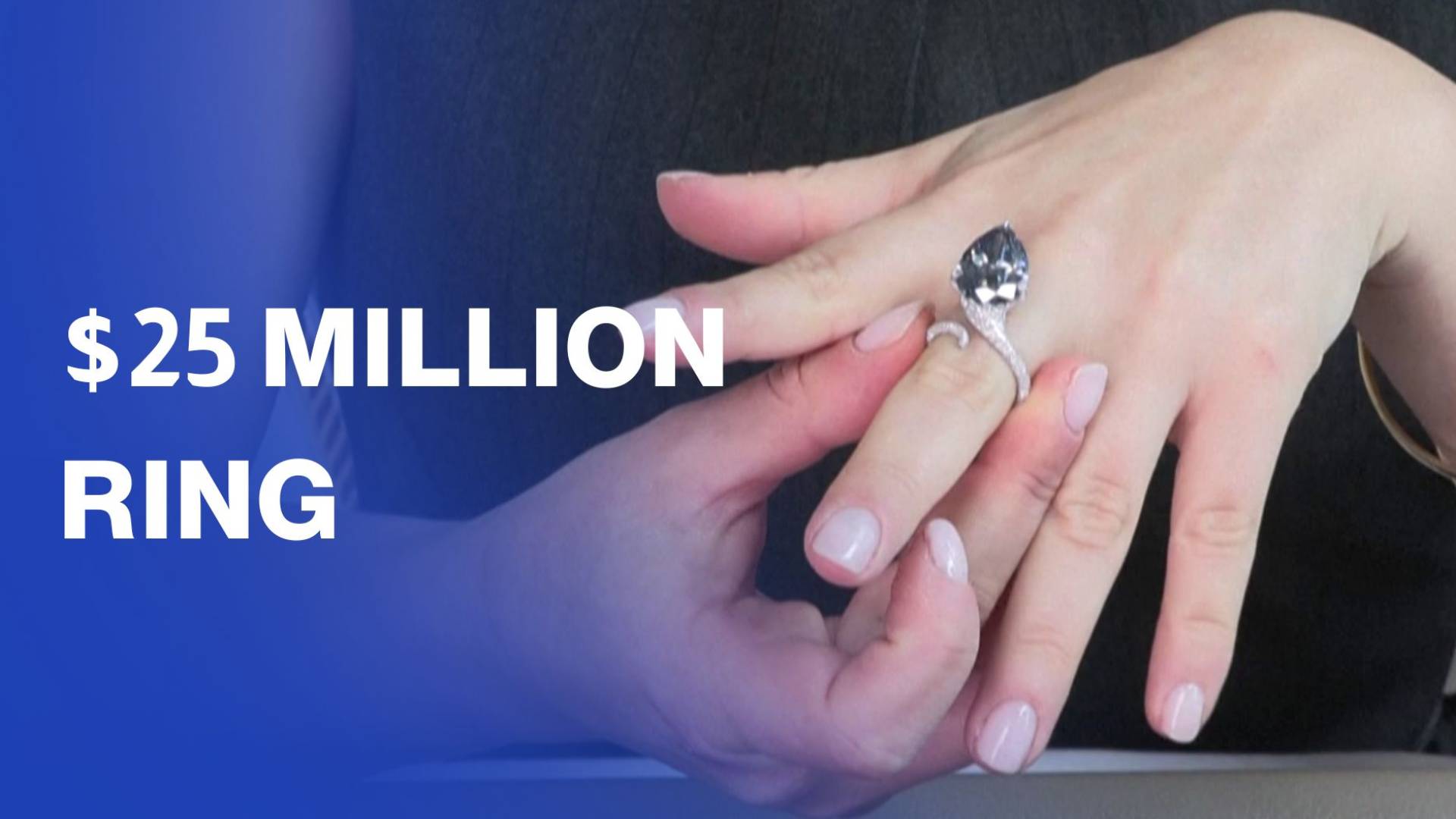 Rare blue diamond ring sold for over $25 million in Geneva