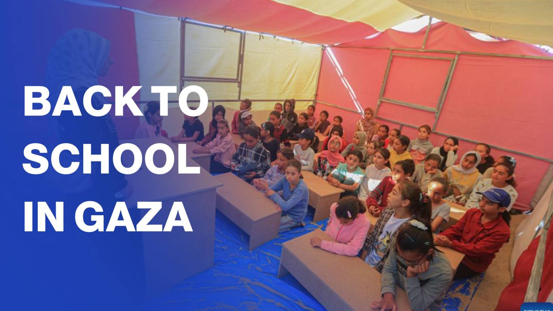 Gaza children go back to school amid ceasefire