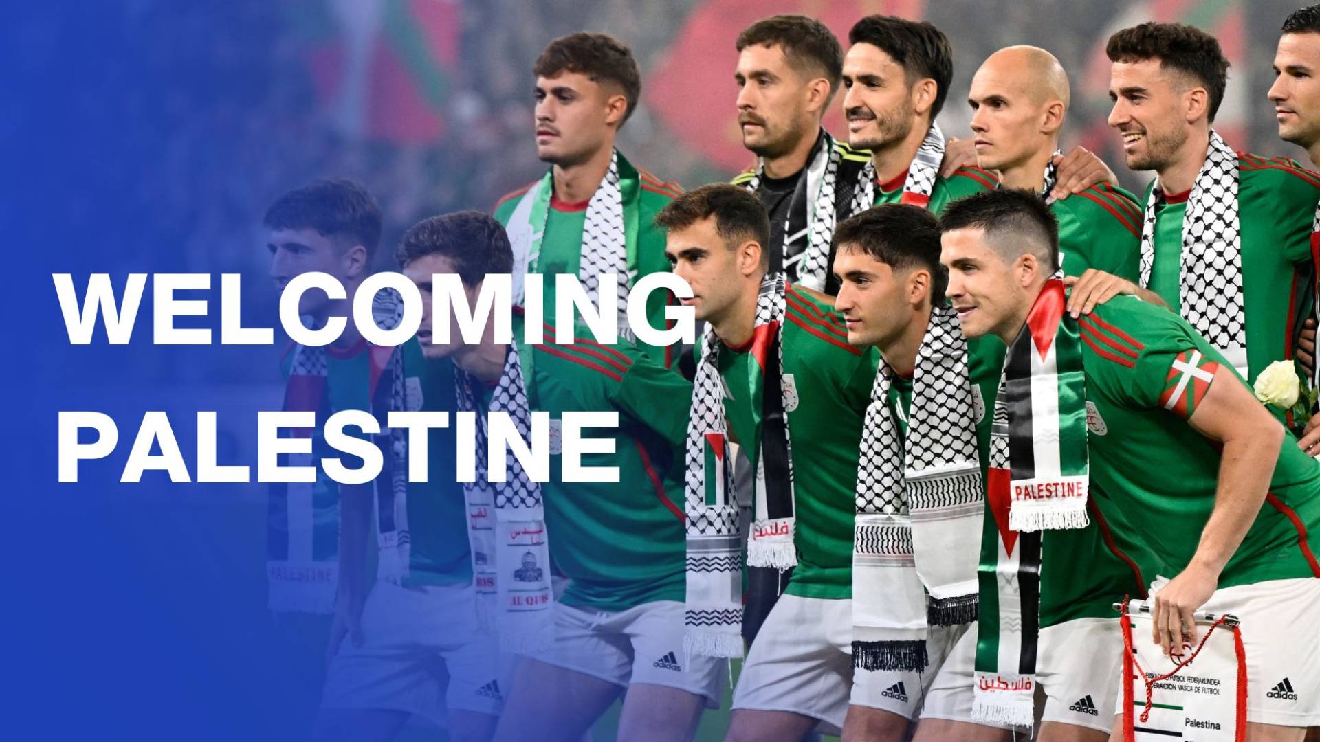 Huge welcome for Palestine national football team during friendly in Spain