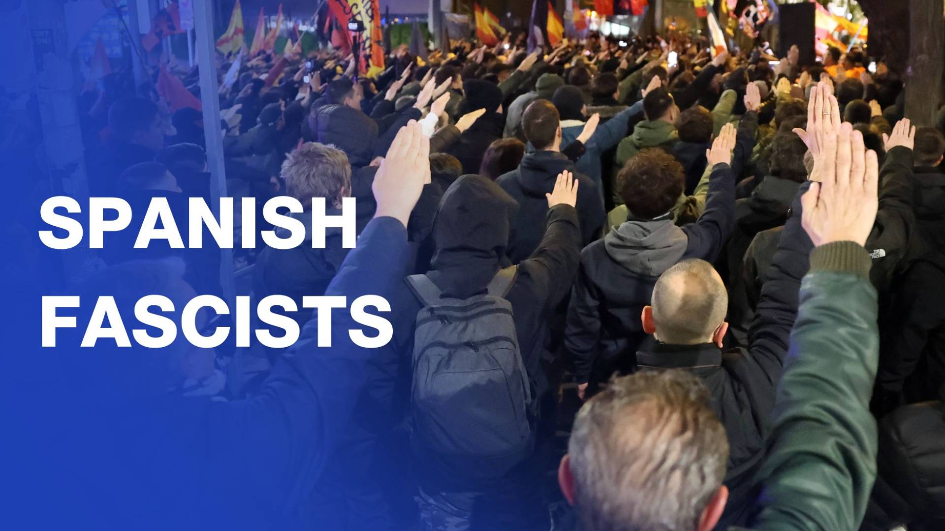 Spanish fascists march in Madrid after Franco death anniversary