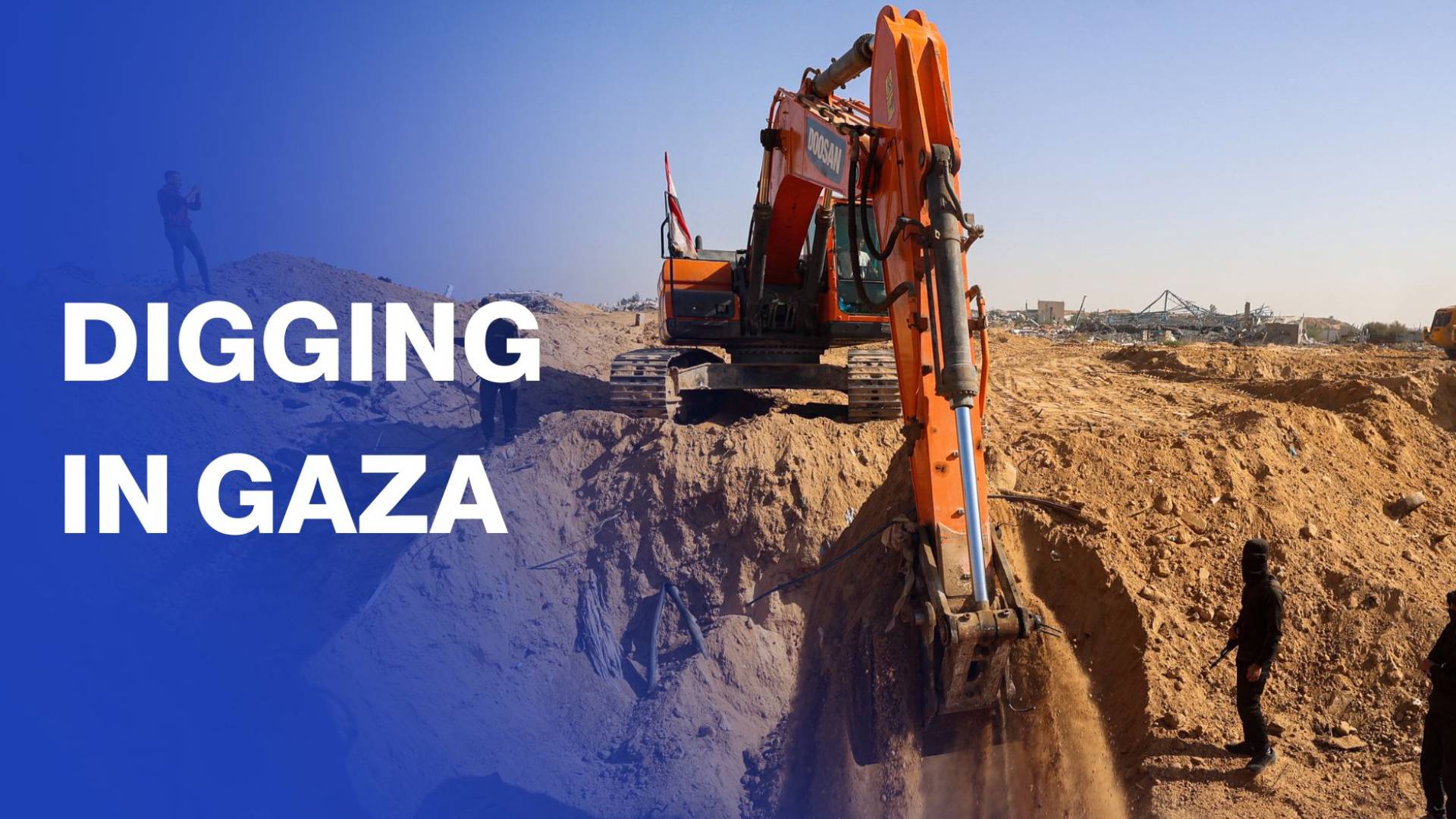 Digging in Gaza's Nuseirat Camp to search for captive remains