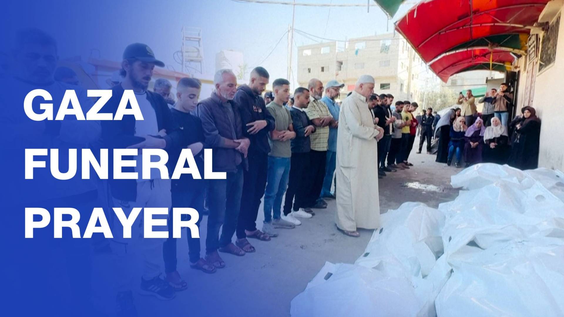 Funeral prayer in Gaza to mourn those killed in ‘Israeli’ strikes