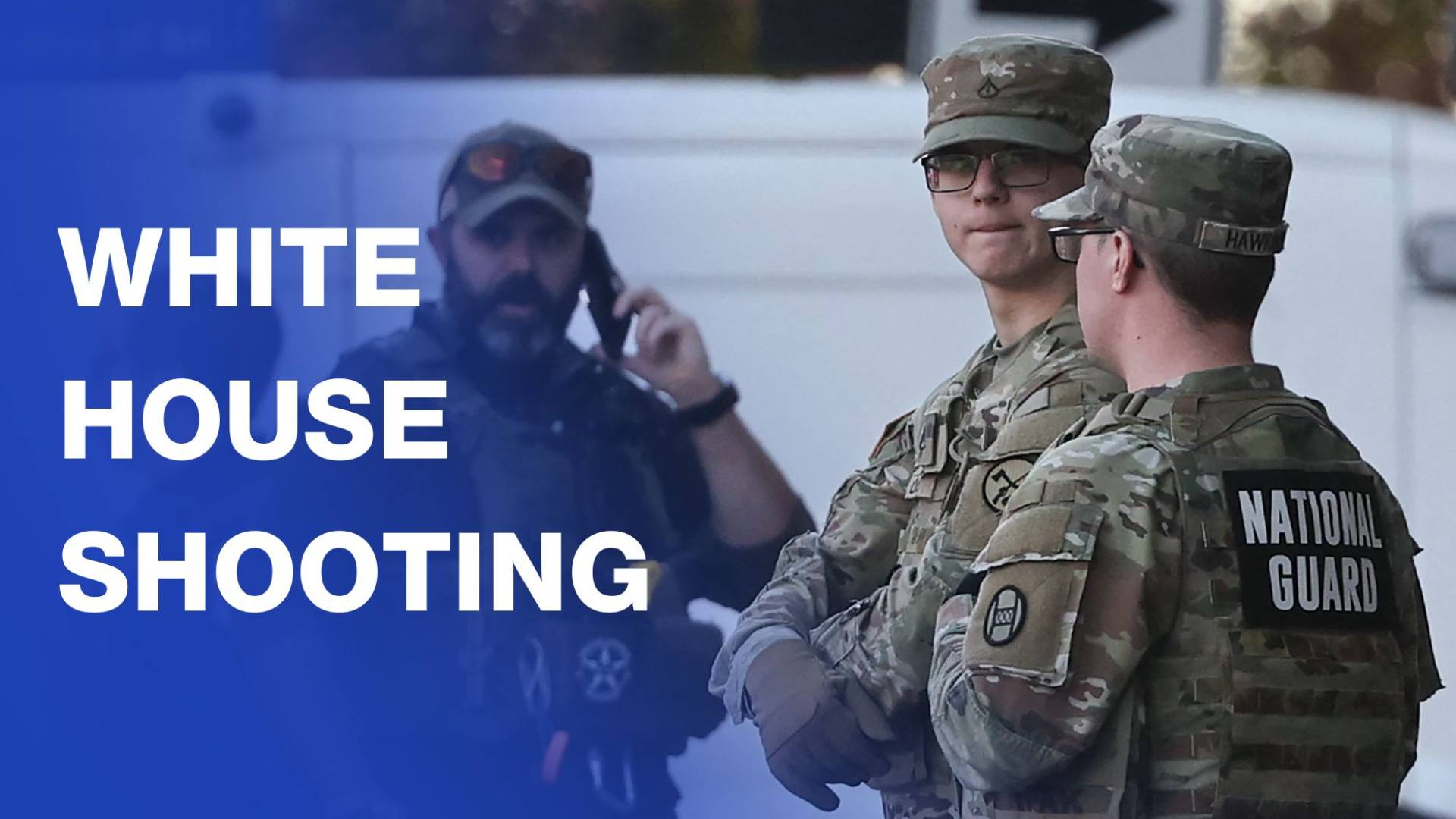 Aftermath of shooting near the White House