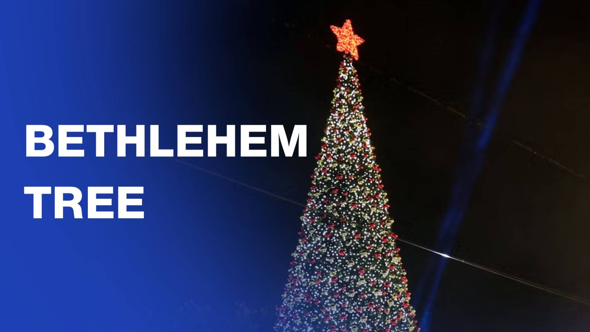 Bethlehem lights up Christmas tree for first time since Gaza war