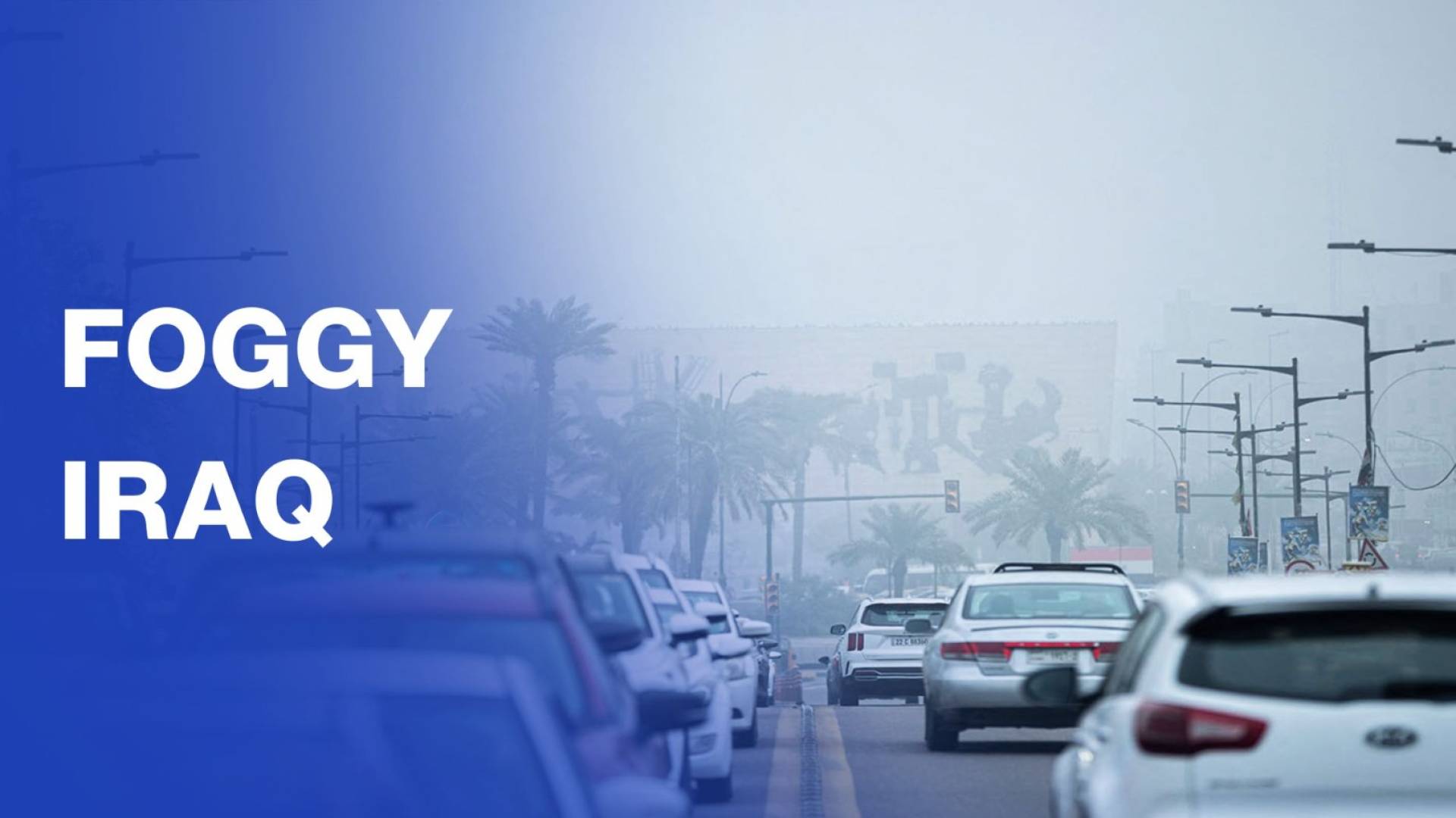 Dense fog blankets central Iraq