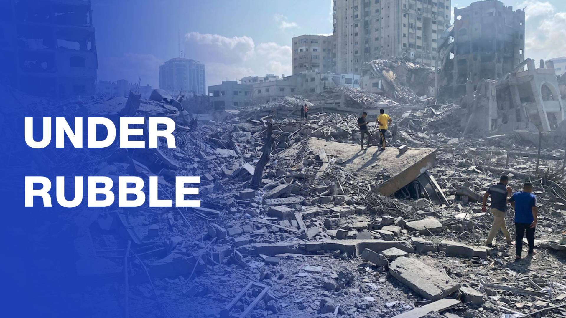 Gaza rescue teams search for family under war rubble